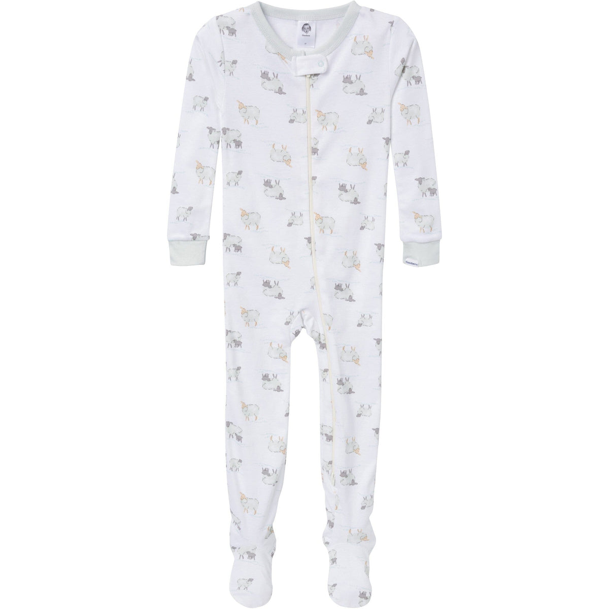 4-Pack Baby & Toddler Neutral Farm Snug Fit Footed Pajamas