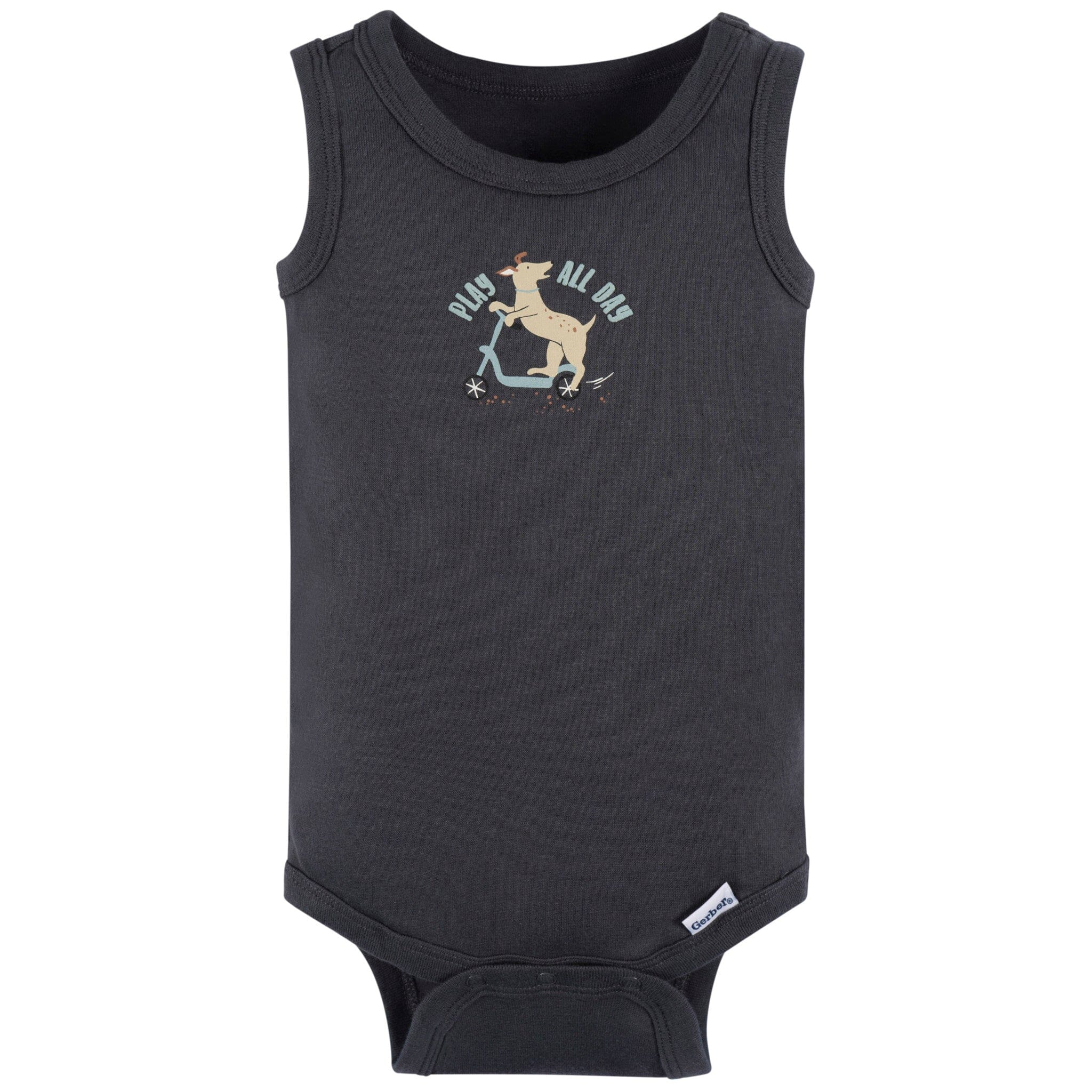 4-Pack Baby Boys Blue Bike Sleeveless Onesies® Bodysuits