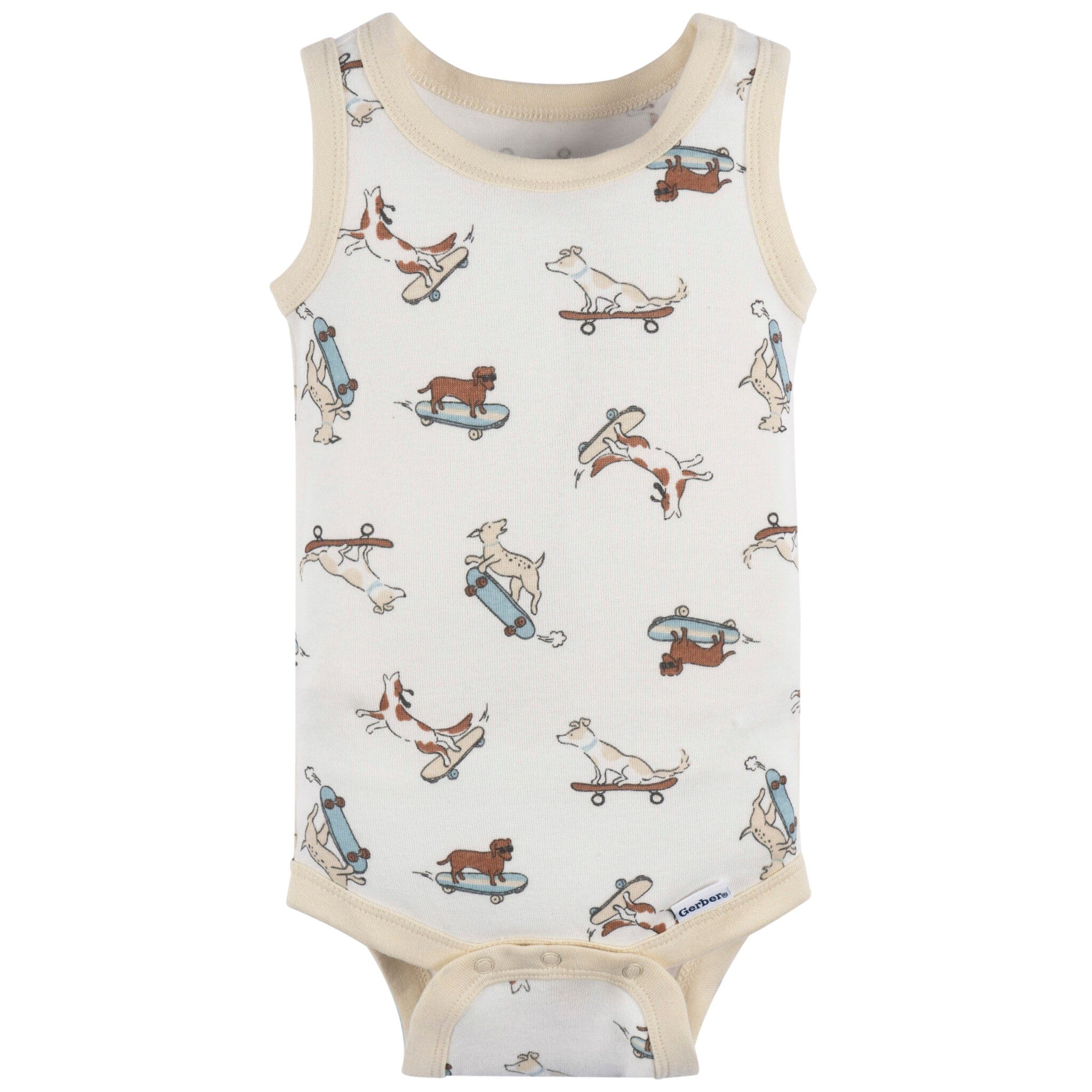 4-Pack Baby Boys Blue Bike Sleeveless Onesies® Bodysuits