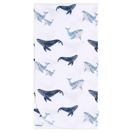 4-Pack Baby Boys Coastal Calm Flannel Blankets