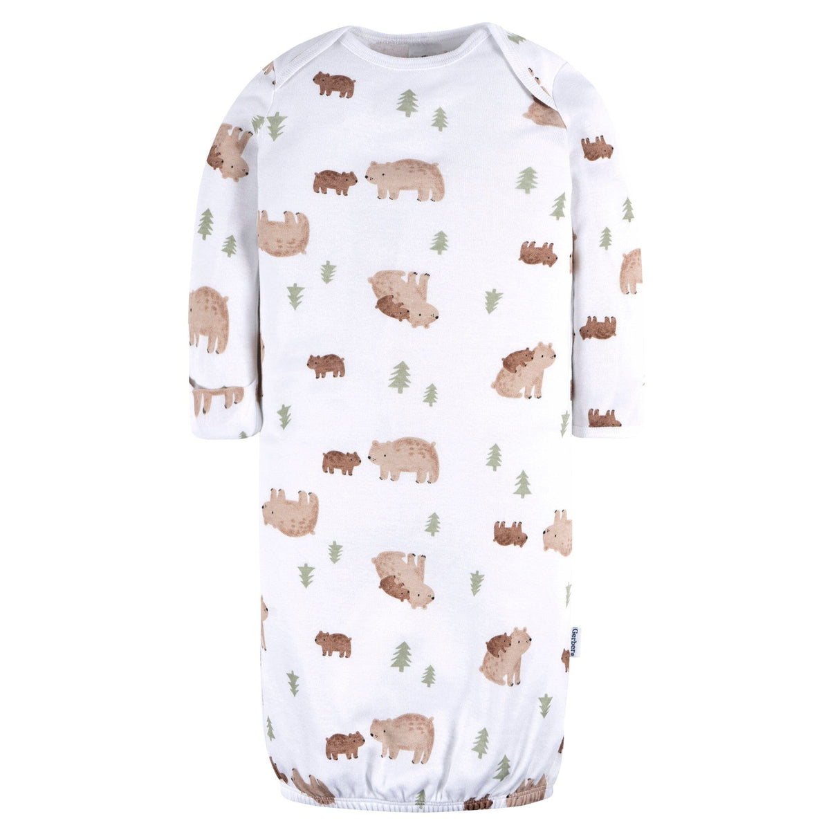 4-Pack Baby Boys Forest Bears Gowns