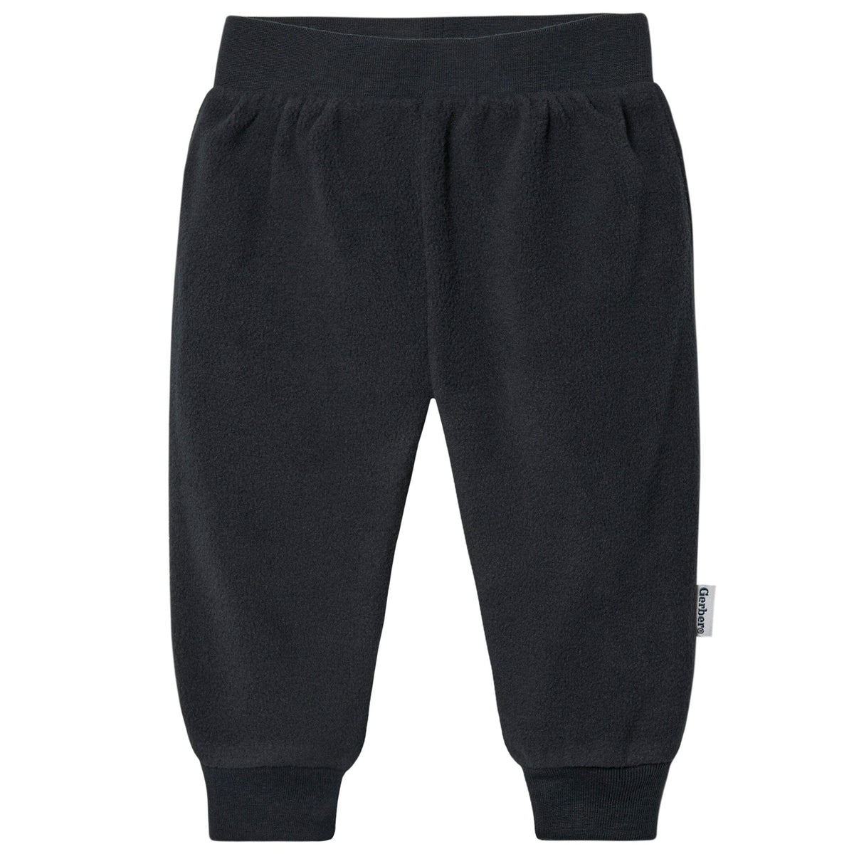 4-Pack Baby Boys Navy Gingham Fleece Pants