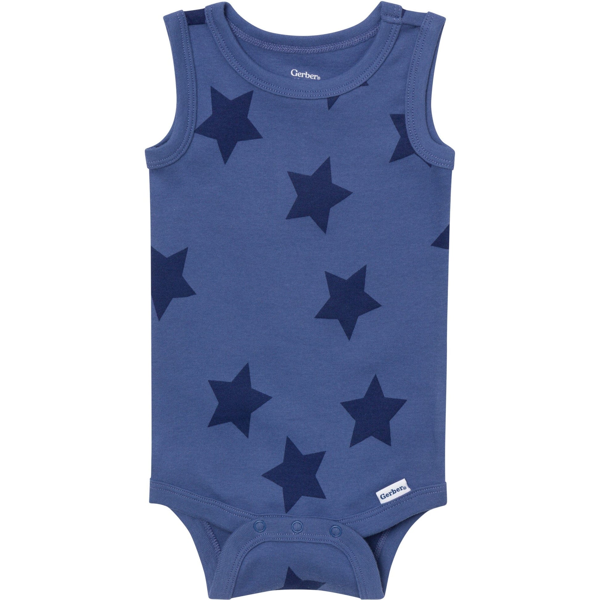 4-Pack Baby Boys Stars & Stripes Sleeveless Bodysuits onesies Gerber® 