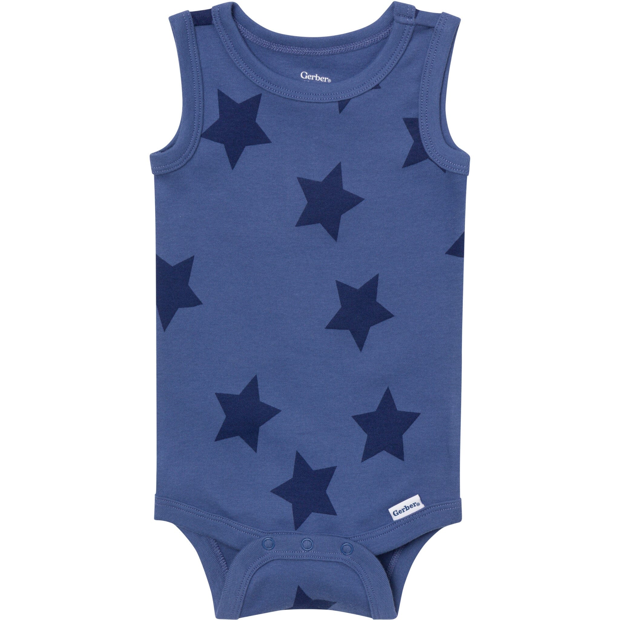 4-Pack Baby Boys Stars & Stripes Sleeveless Bodysuits onesies Gerber® 
