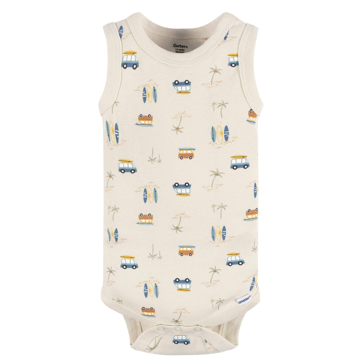 4-Pack Baby Boys Surfer Onesies® Bodysuits