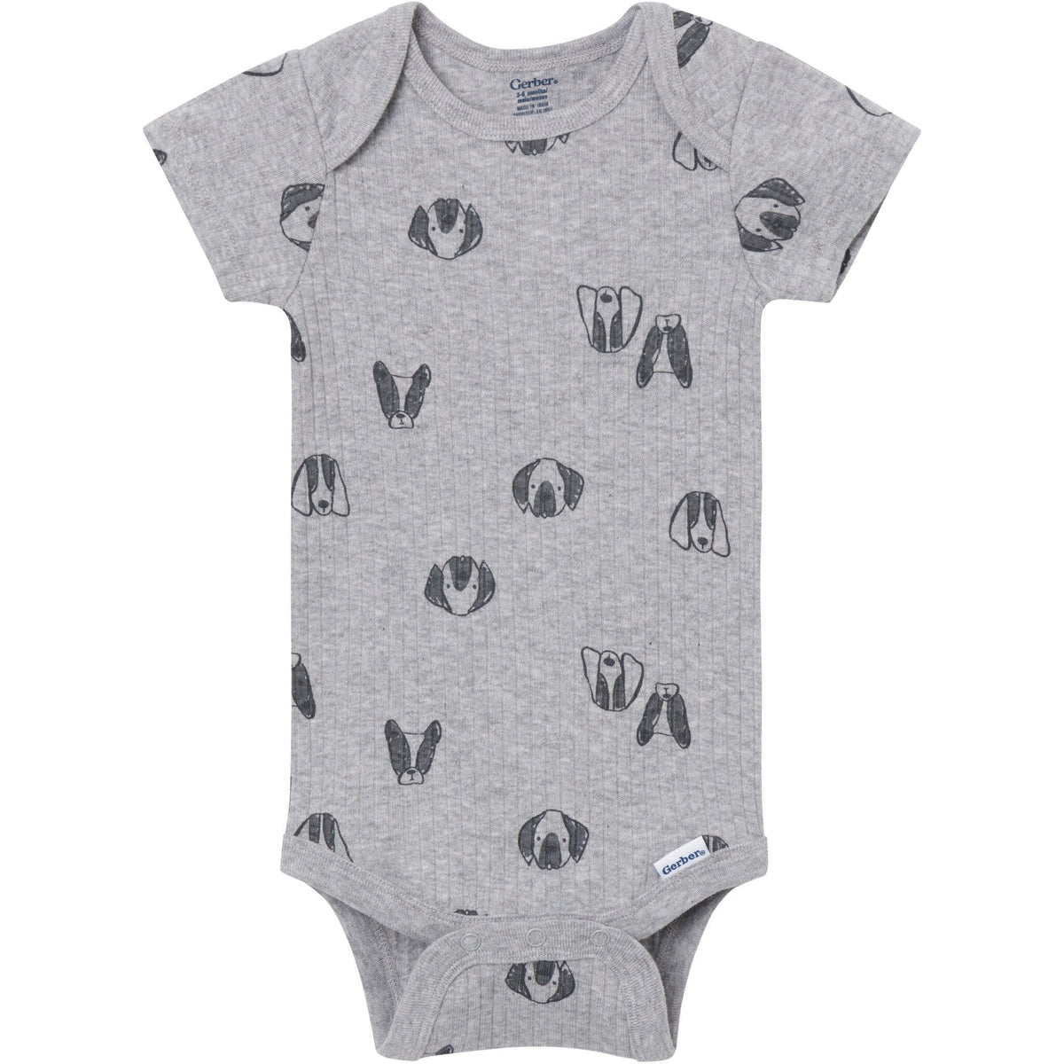 4-Pack Baby Boys Trucks & Dogs Short Sleeve Bodysuits onesies Gerber® 
