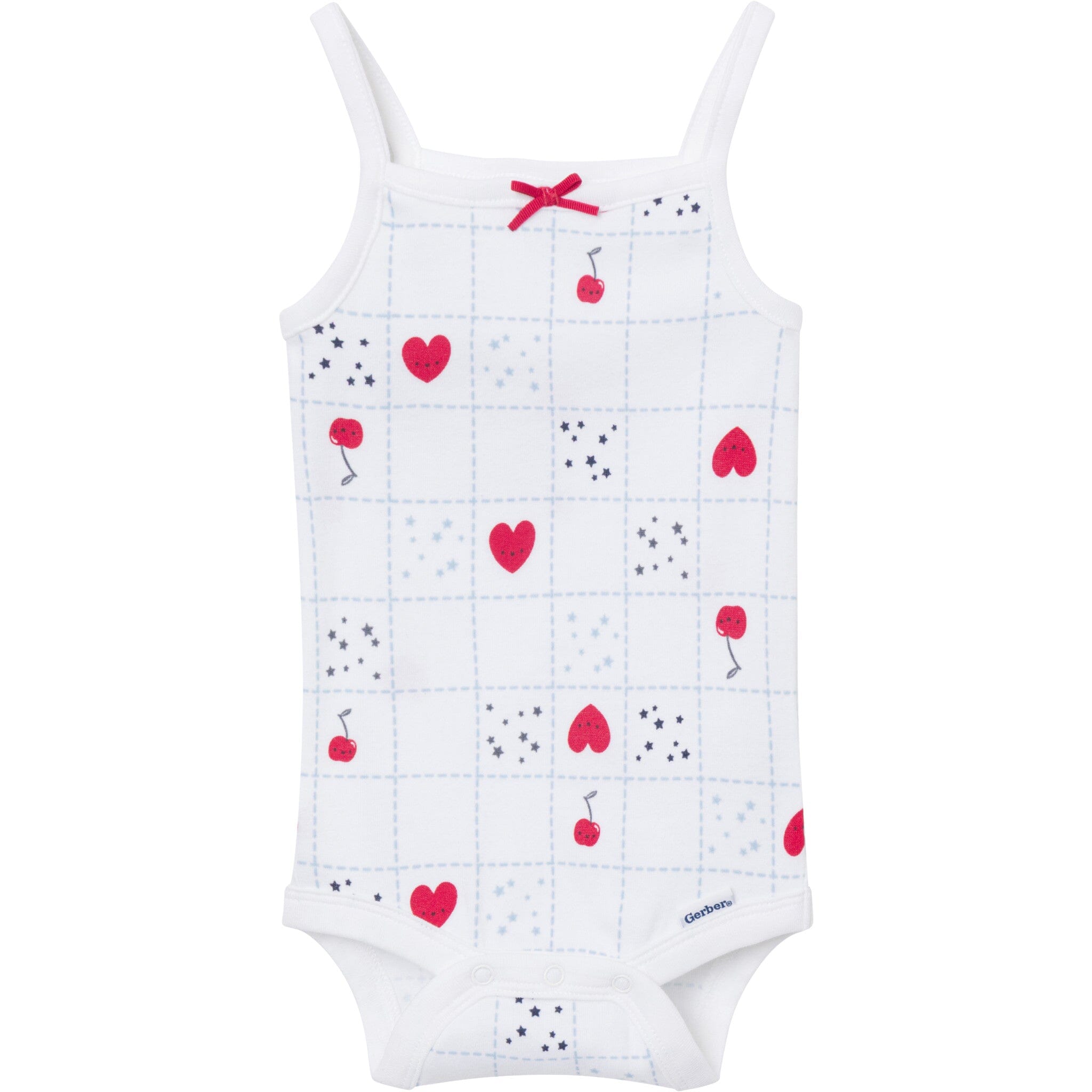 4-Pack Baby Girls Americana Sleeveless Bodysuits onesies Gerber® 