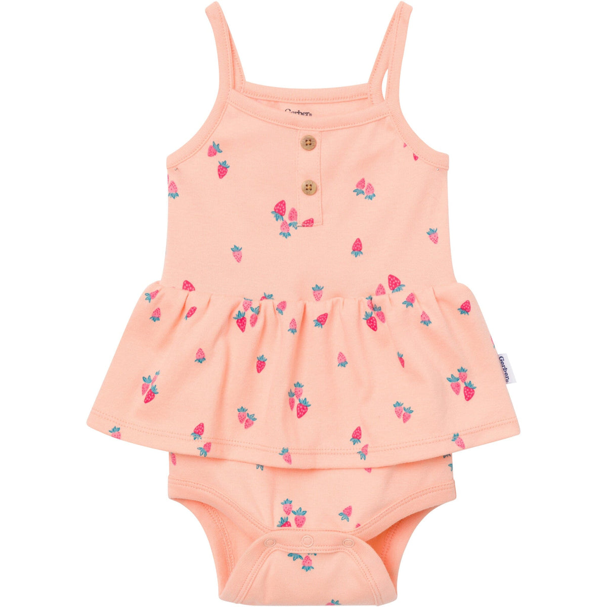 4-Pack Baby Girls Berries Sleeveless Bodysuits onesies Gerber® 