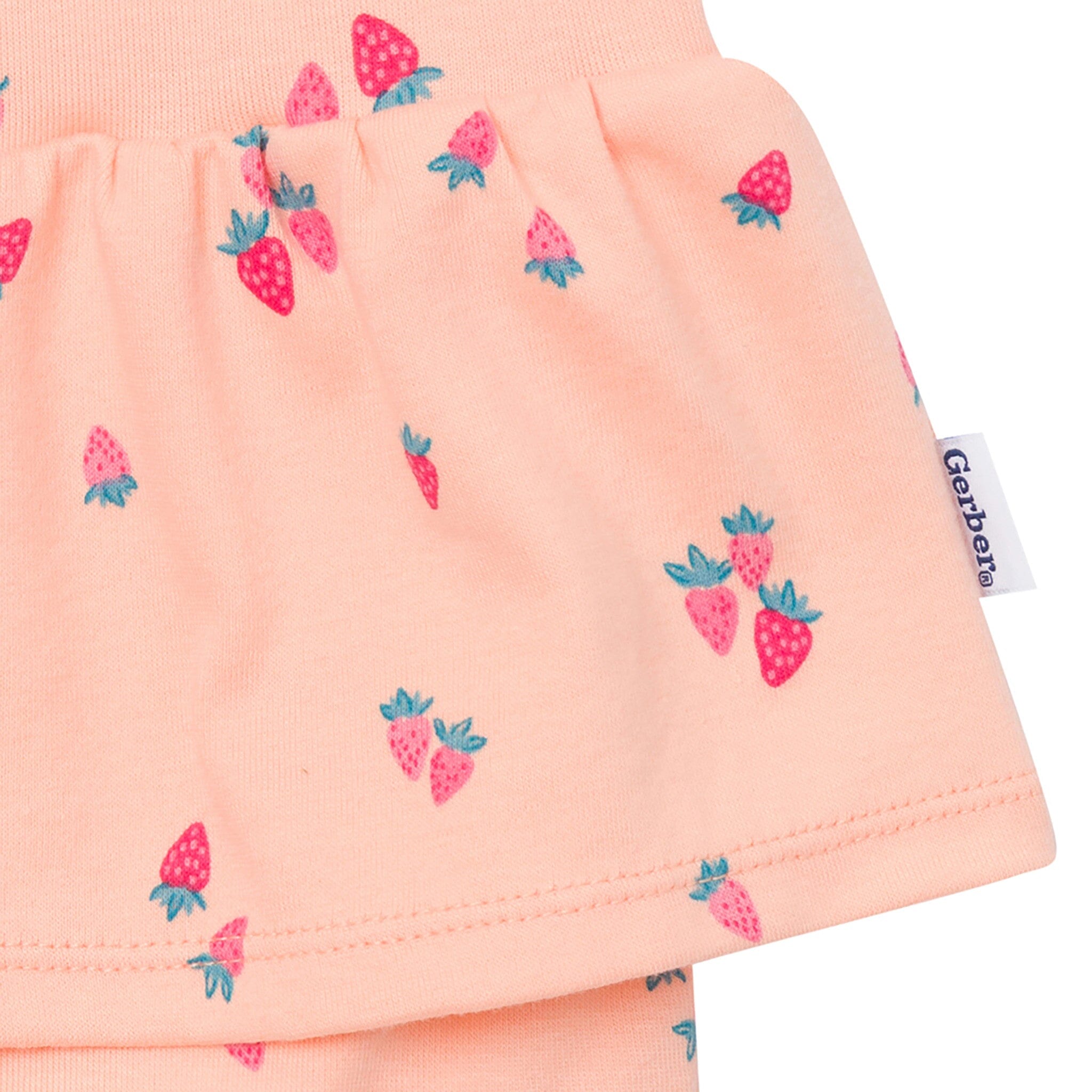 4-Pack Baby Girls Berries Sleeveless Bodysuits onesies Gerber® 
