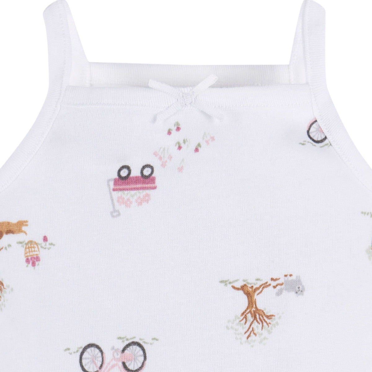 4-Pack Baby Girls Green Foral Sleeveless Onesies® Bodysuits