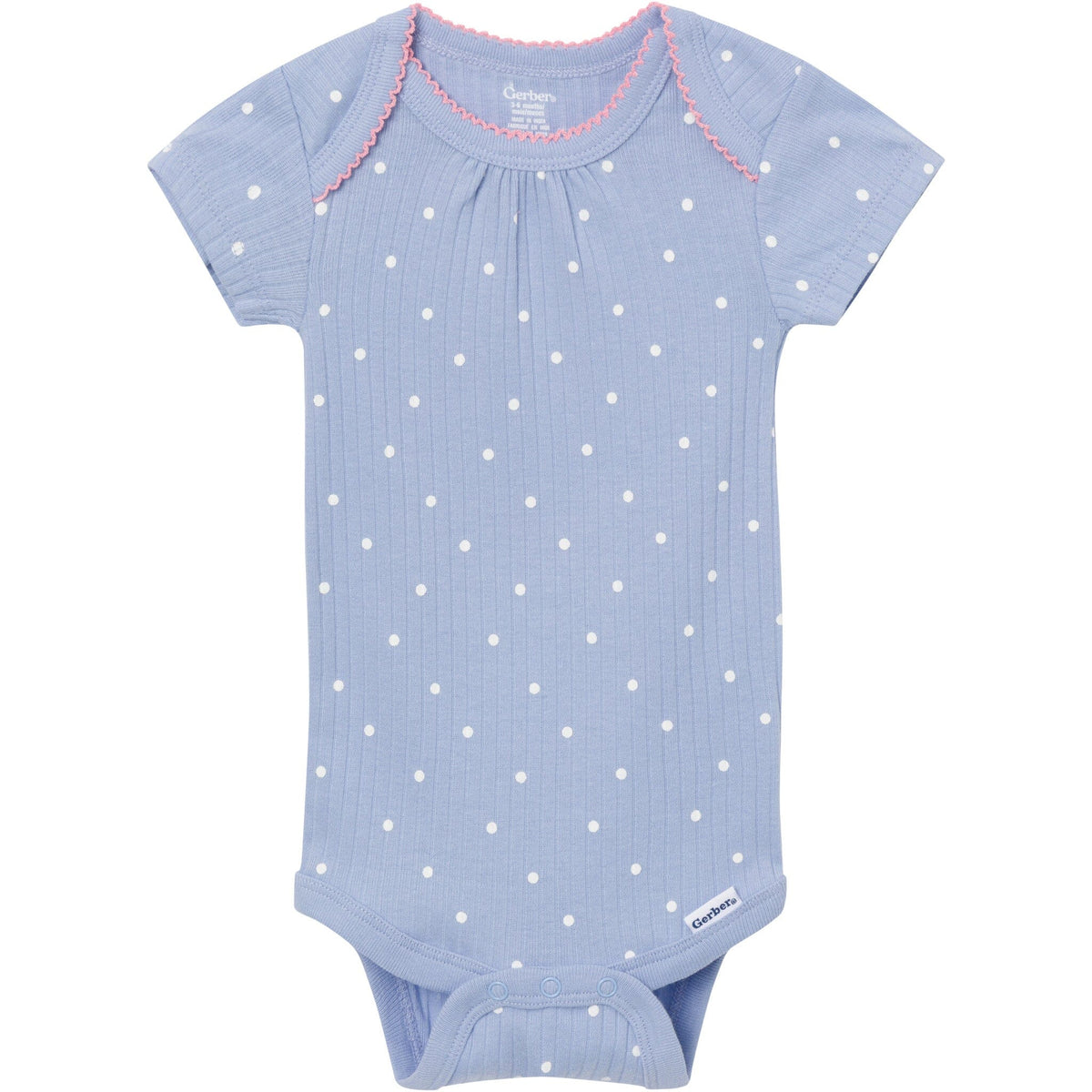 4-Pack Baby Girls Ladybug Pink Short Sleeve Bodysuits onesies Gerber® 