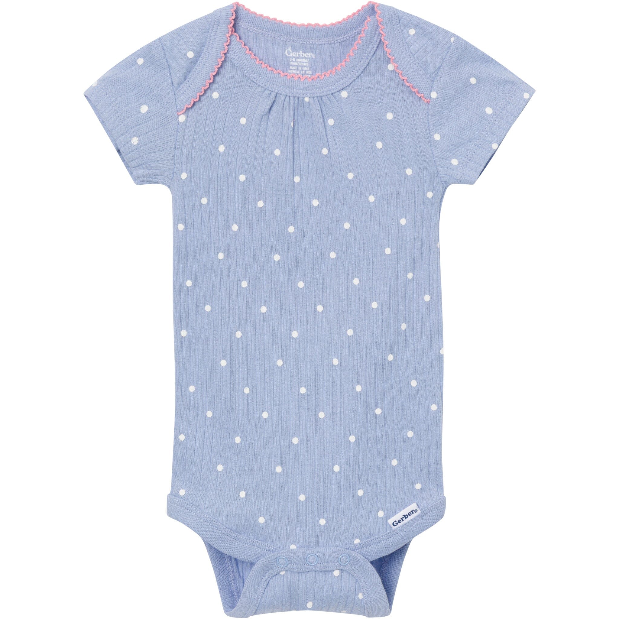4-Pack Baby Girls Ladybug Pink Short Sleeve Bodysuits onesies Gerber® 