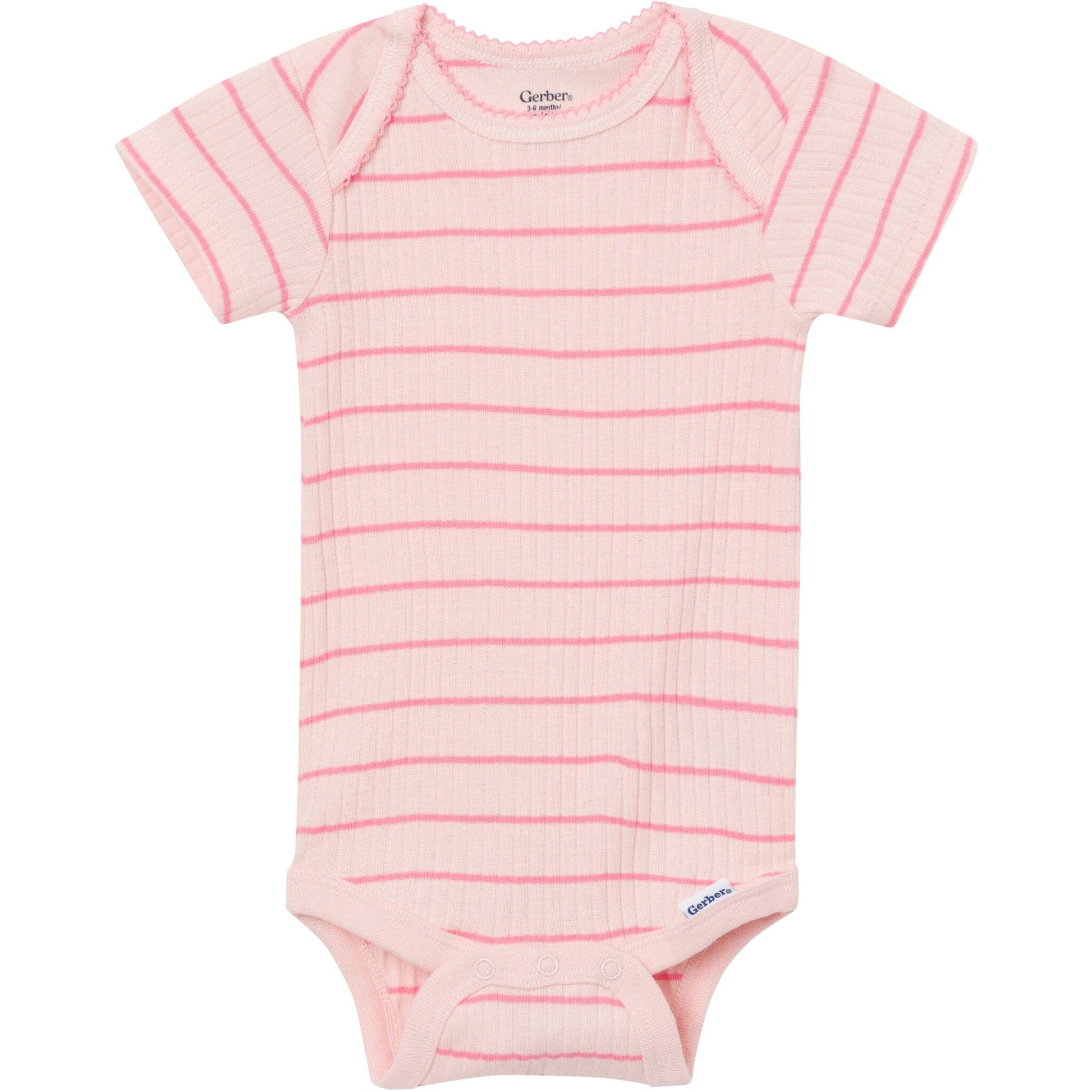 4-Pack Baby Girls Ladybug Pink Short Sleeve Bodysuits onesies Gerber® 