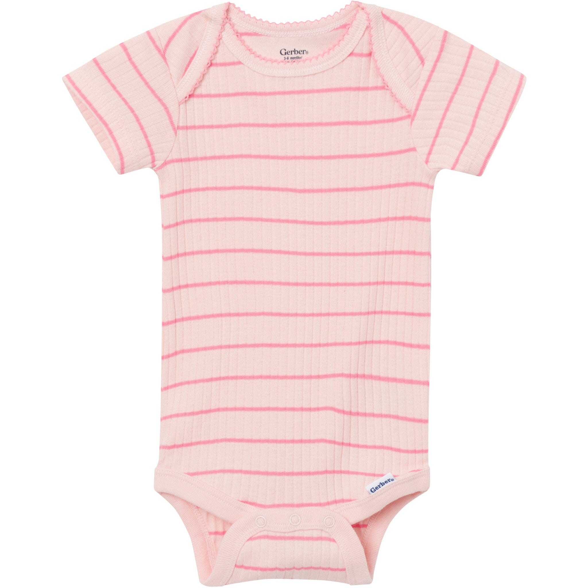4-Pack Baby Girls Ladybug Pink Short Sleeve Bodysuits onesies Gerber® 