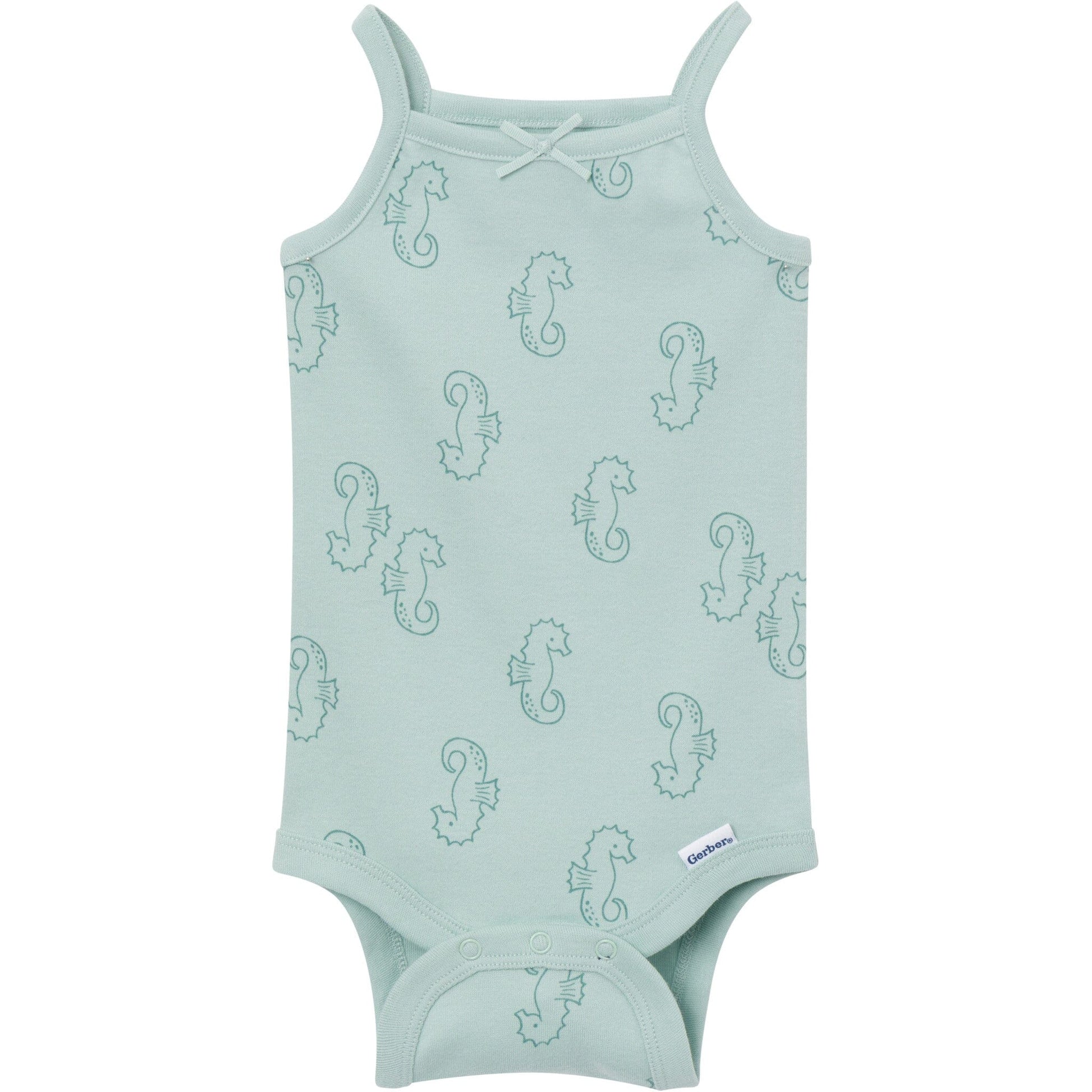 4-Pack Baby Girls Shells Sleeveless Bodysuits onesies Gerber® 