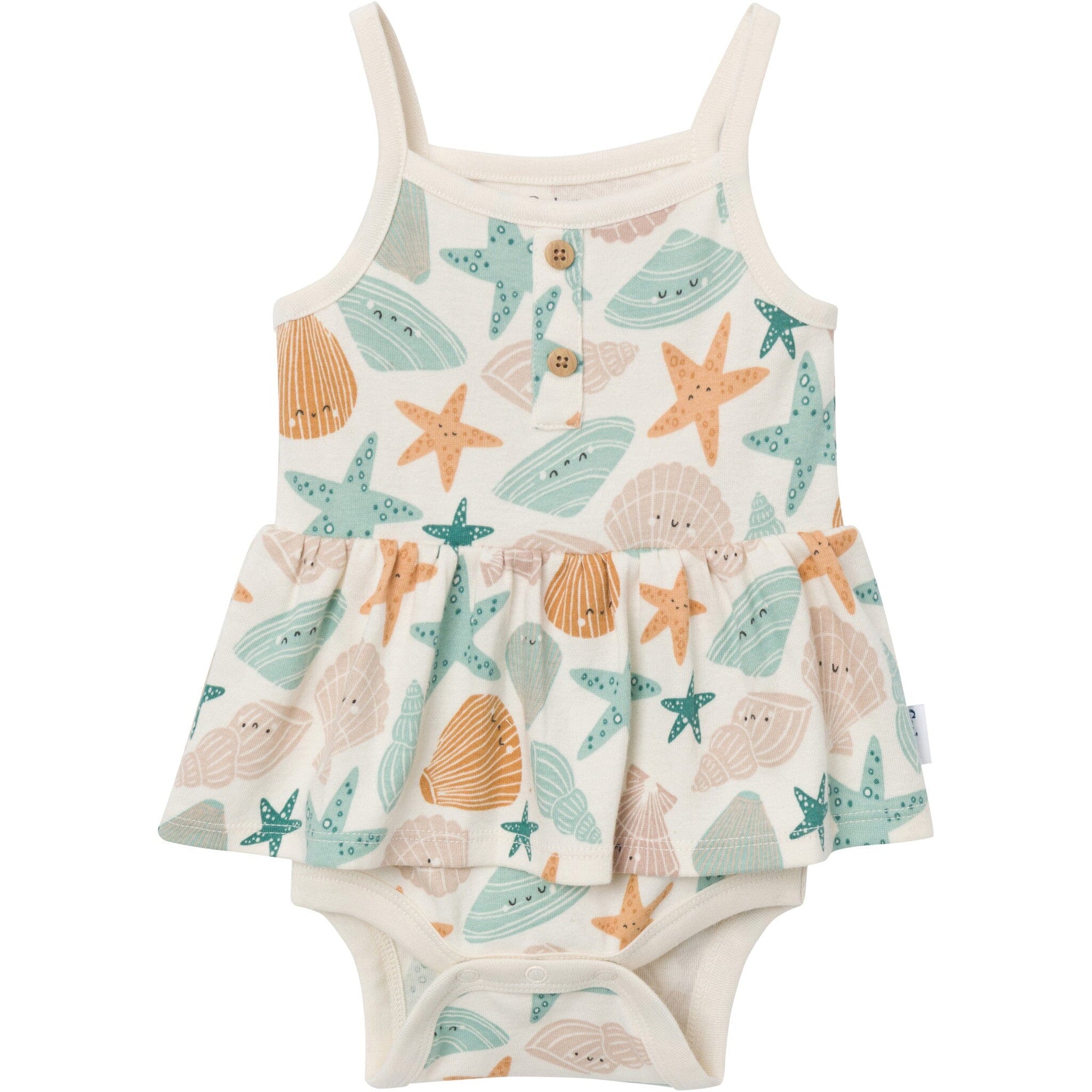 4-Pack Baby Girls Shells Sleeveless Bodysuits onesies Gerber® 
