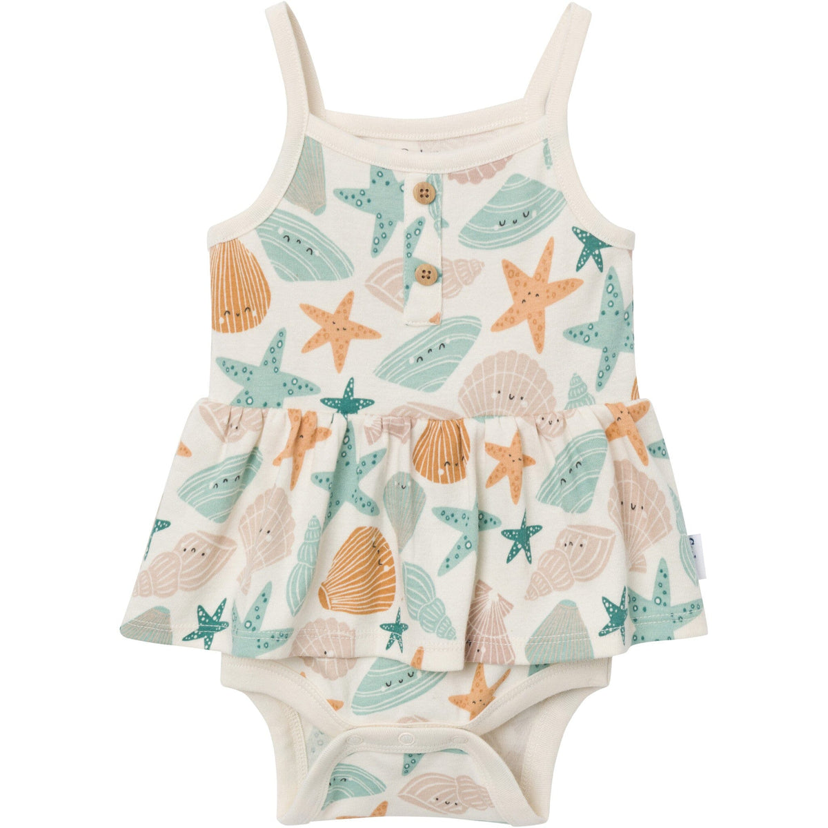 4-Pack Baby Girls Shells Sleeveless Bodysuits onesies Gerber® 