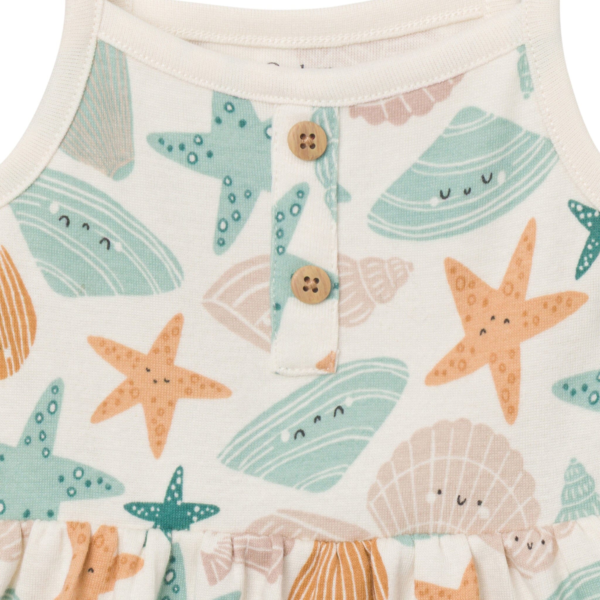 4-Pack Baby Girls Shells Sleeveless Bodysuits onesies Gerber® 
