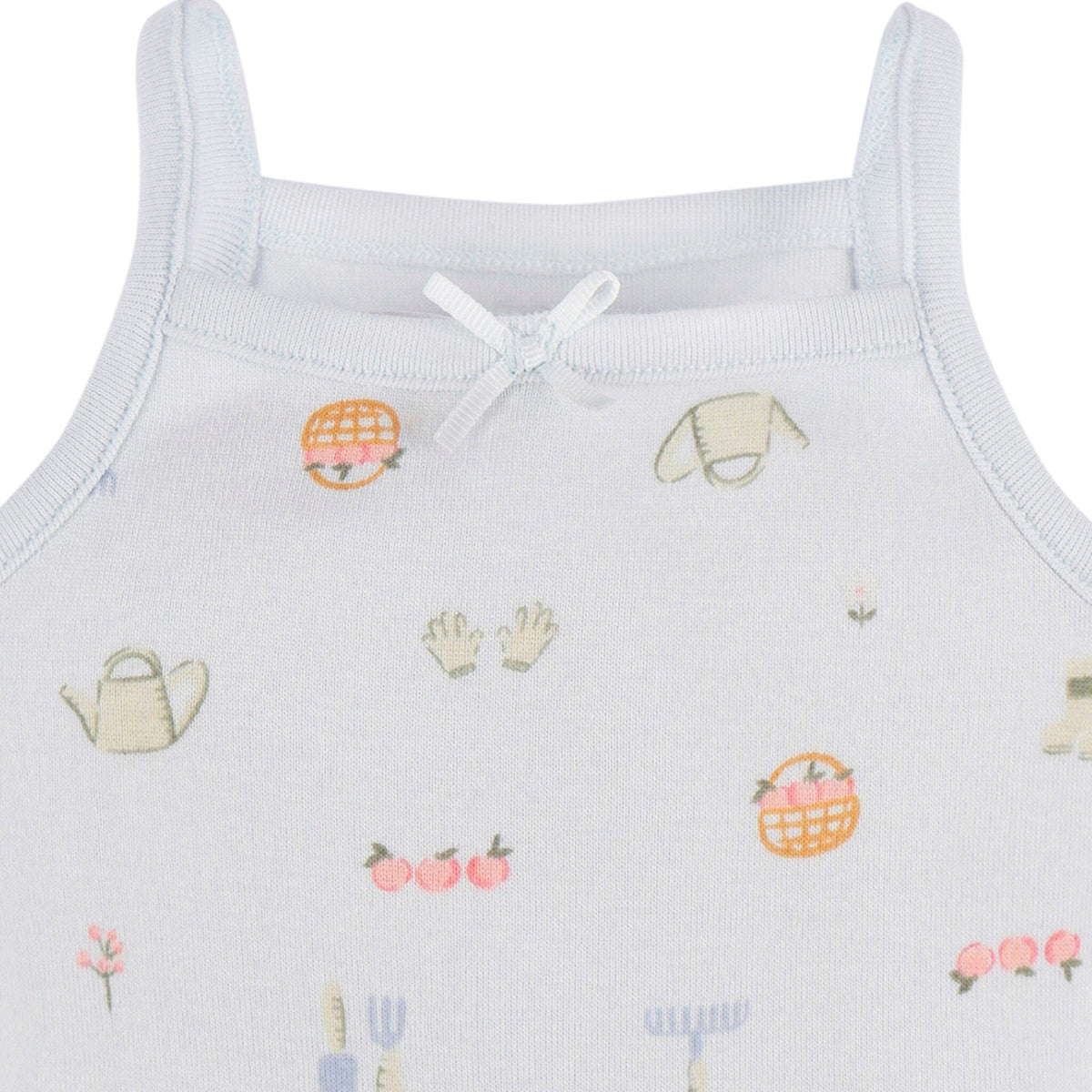 4-Pack Baby Girls White Floral Sleeveless Onesies® Bodysuits