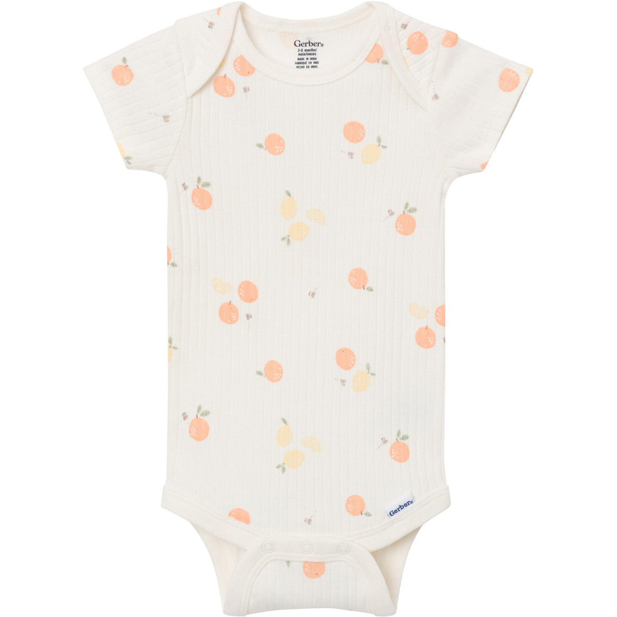 4-Pack Baby Neutral Fruit Picking Short Sleeve Bodysuits onesies Gerber® 