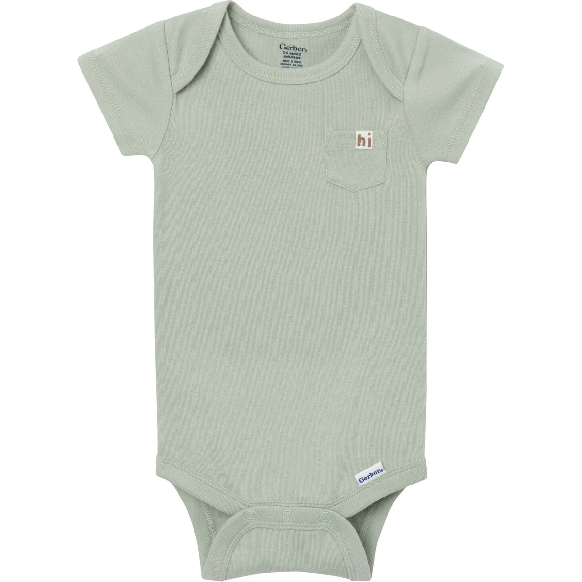 4-Pack Baby Neutral Fruit Picking Short Sleeve Bodysuits onesies Gerber® 