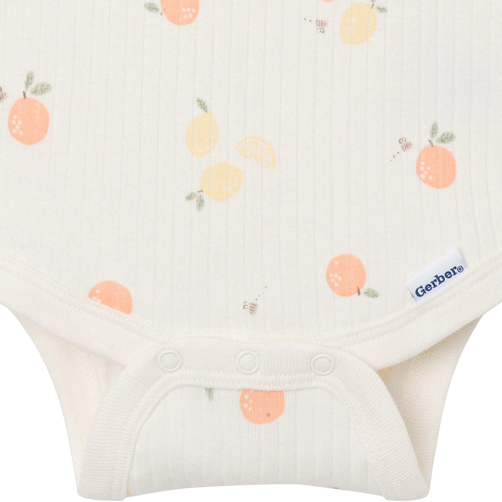 4-Pack Baby Neutral Fruit Picking Short Sleeve Bodysuits onesies Gerber® 