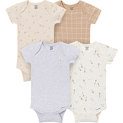 4-Pack Baby Neutral Sunny Day Kites Short Sleeve Bodysuits onesies Gerber® 