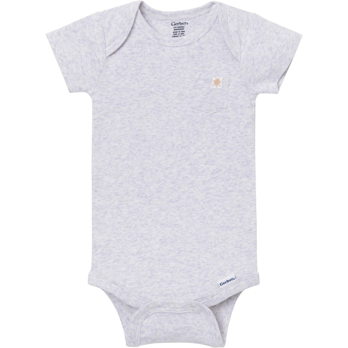 4-Pack Baby Neutral Sunny Day Kites Short Sleeve Bodysuits onesies Gerber® 