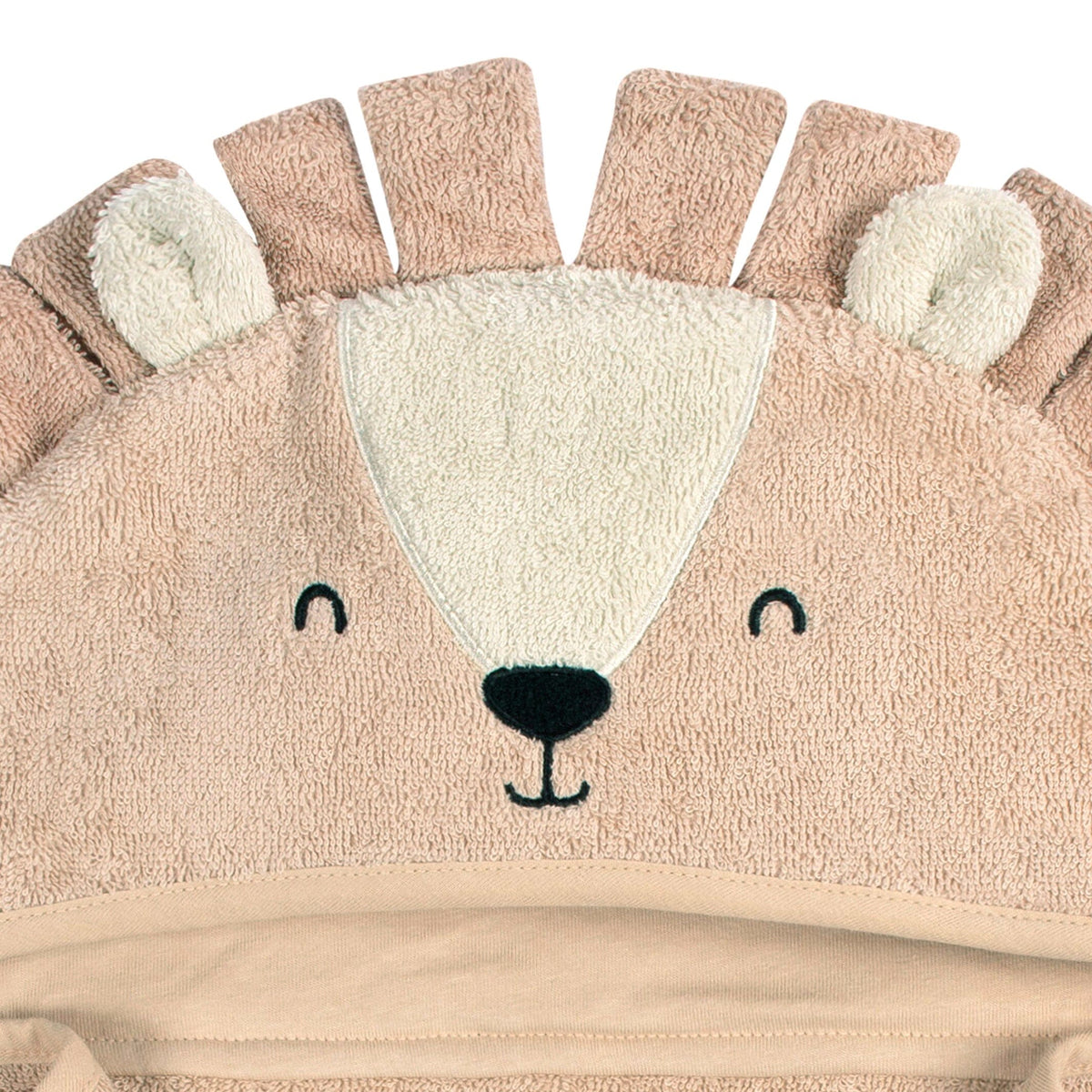 4-Piece Baby Boys Brown Lion Towel & Washcloths