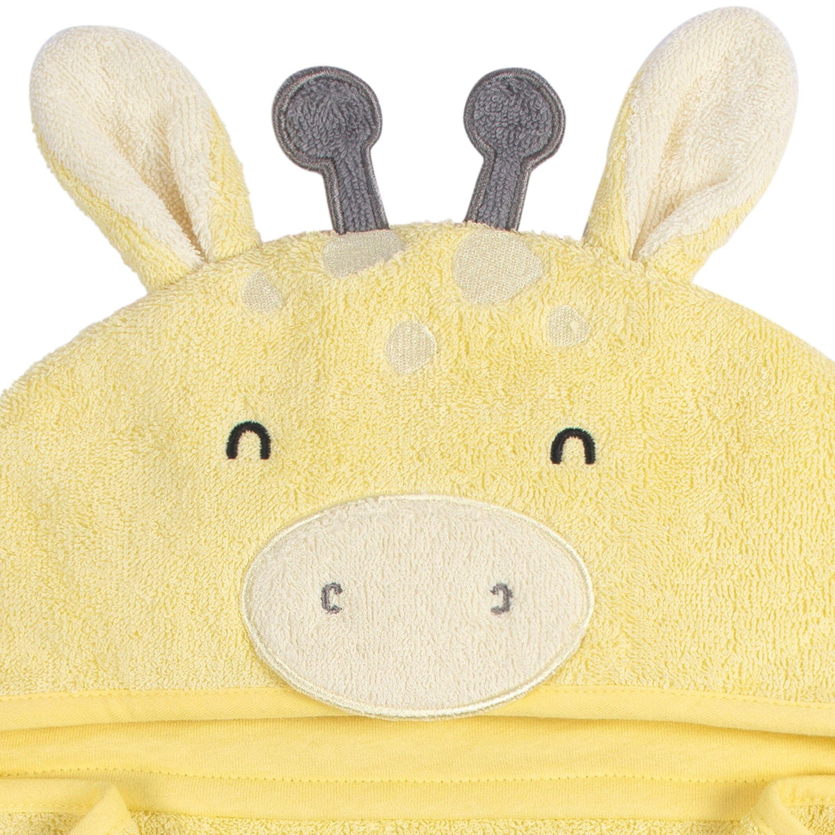 4-Piece Baby Neutral Yellow Giraffe Towel & Washcloths