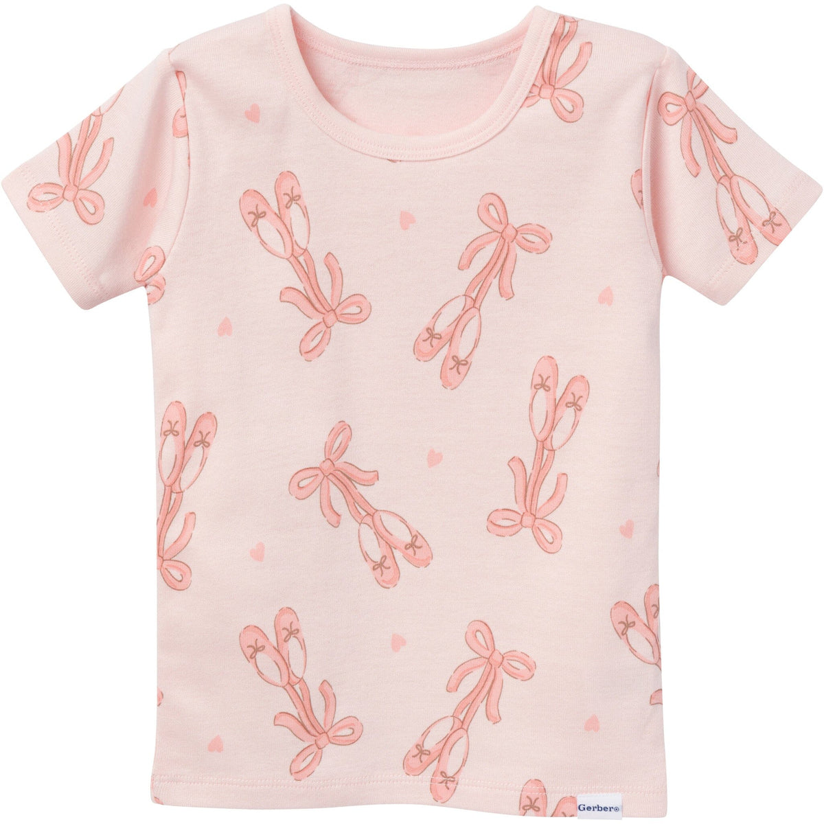 4-Piece Baby & Toddler Girls Ballet Slippers Top and Shorts Sets