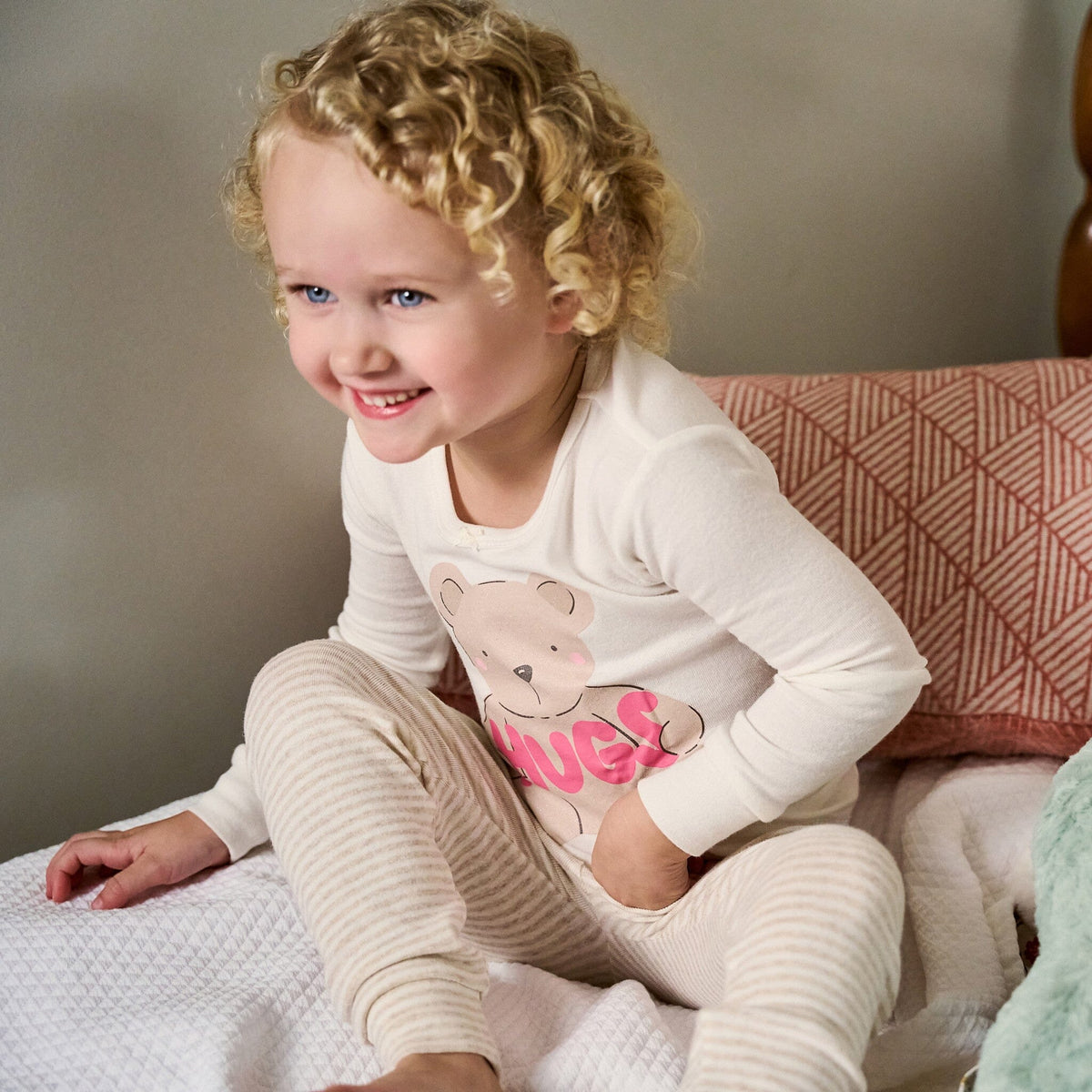4-Piece Infant & Toddler Girls Bears Pajama Set sleepwear Gerber® 