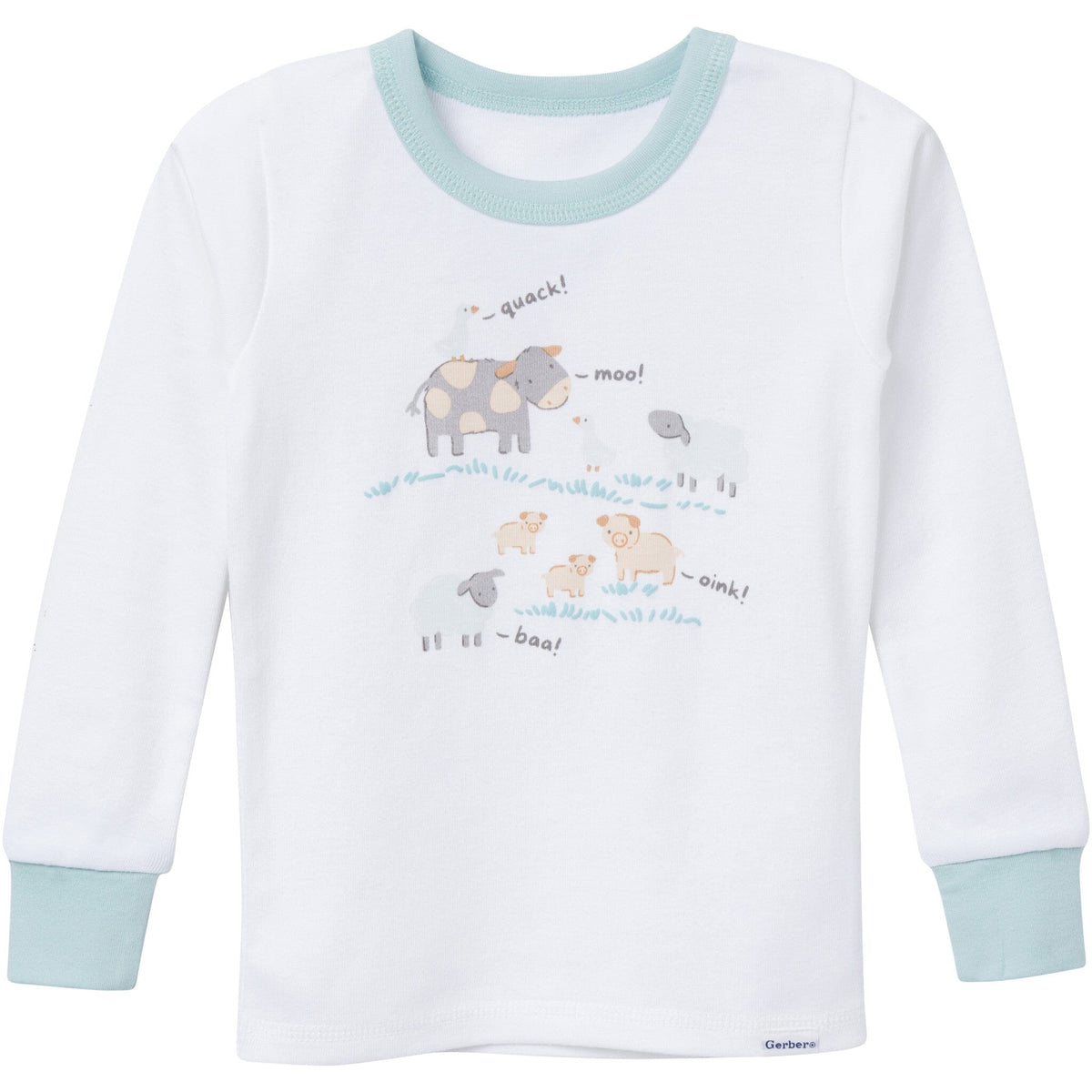 4-Piece Baby & Toddler Neutral Farm Tops and Pants Sets