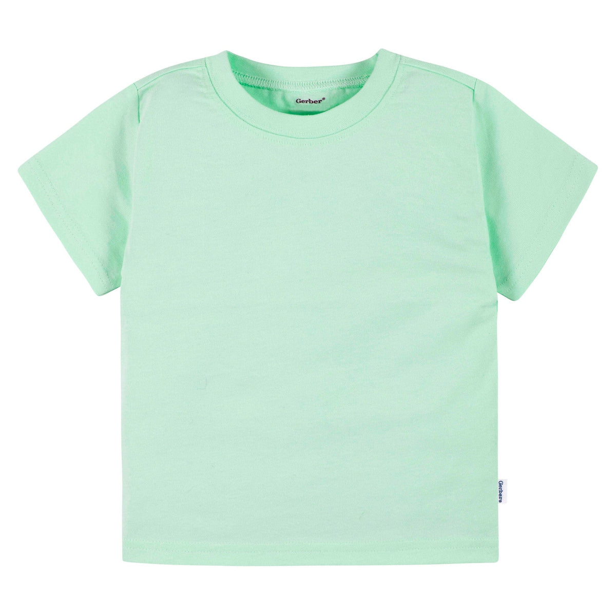 5-Pack Baby & Toddler Girls Bright Rainbow Short Sleeve T-Shirts Tops Gerber® 