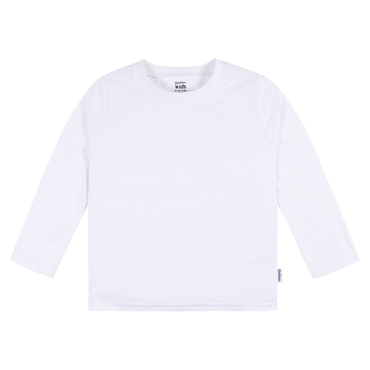 5-Pack Baby & Toddler White Premium Long Sleeve T-Shirts