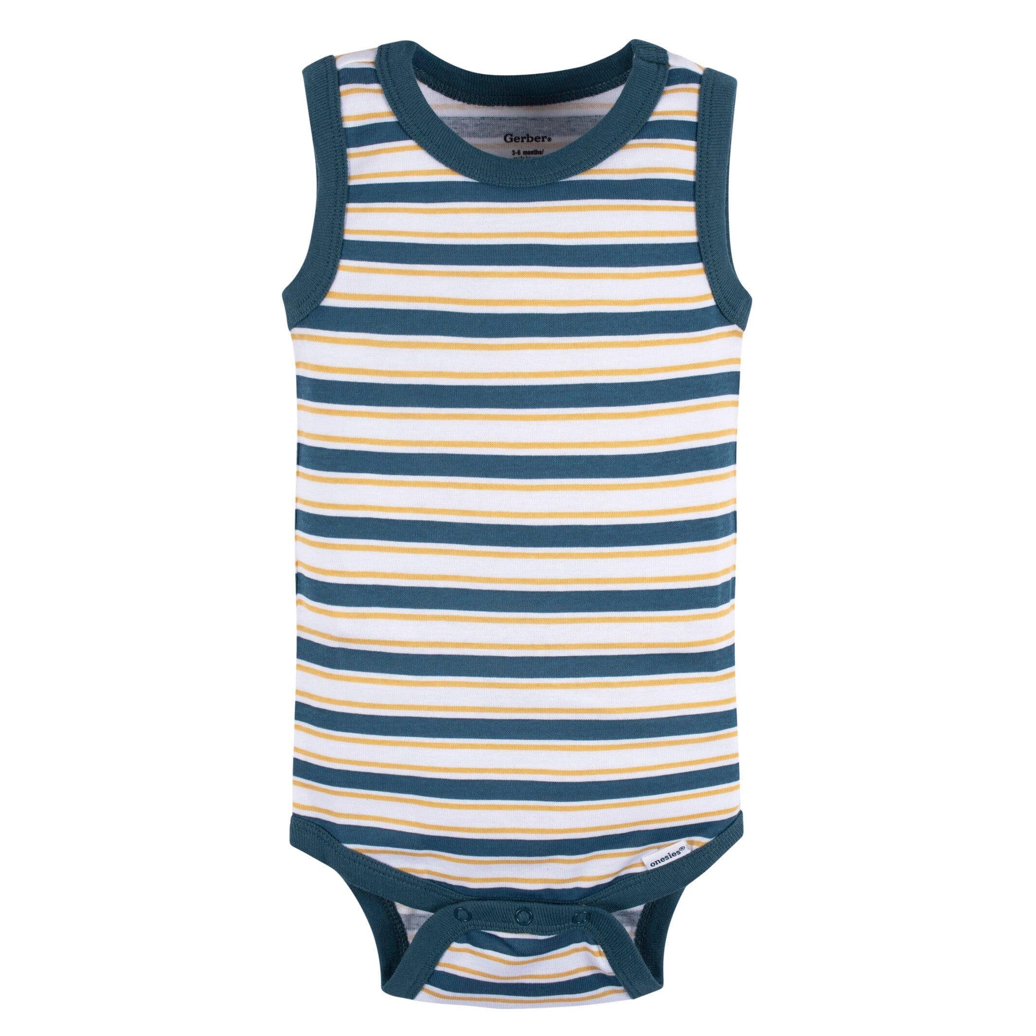5-Pack Baby Boys Blue Stripe Sleeveless Onesies® Bodysuits