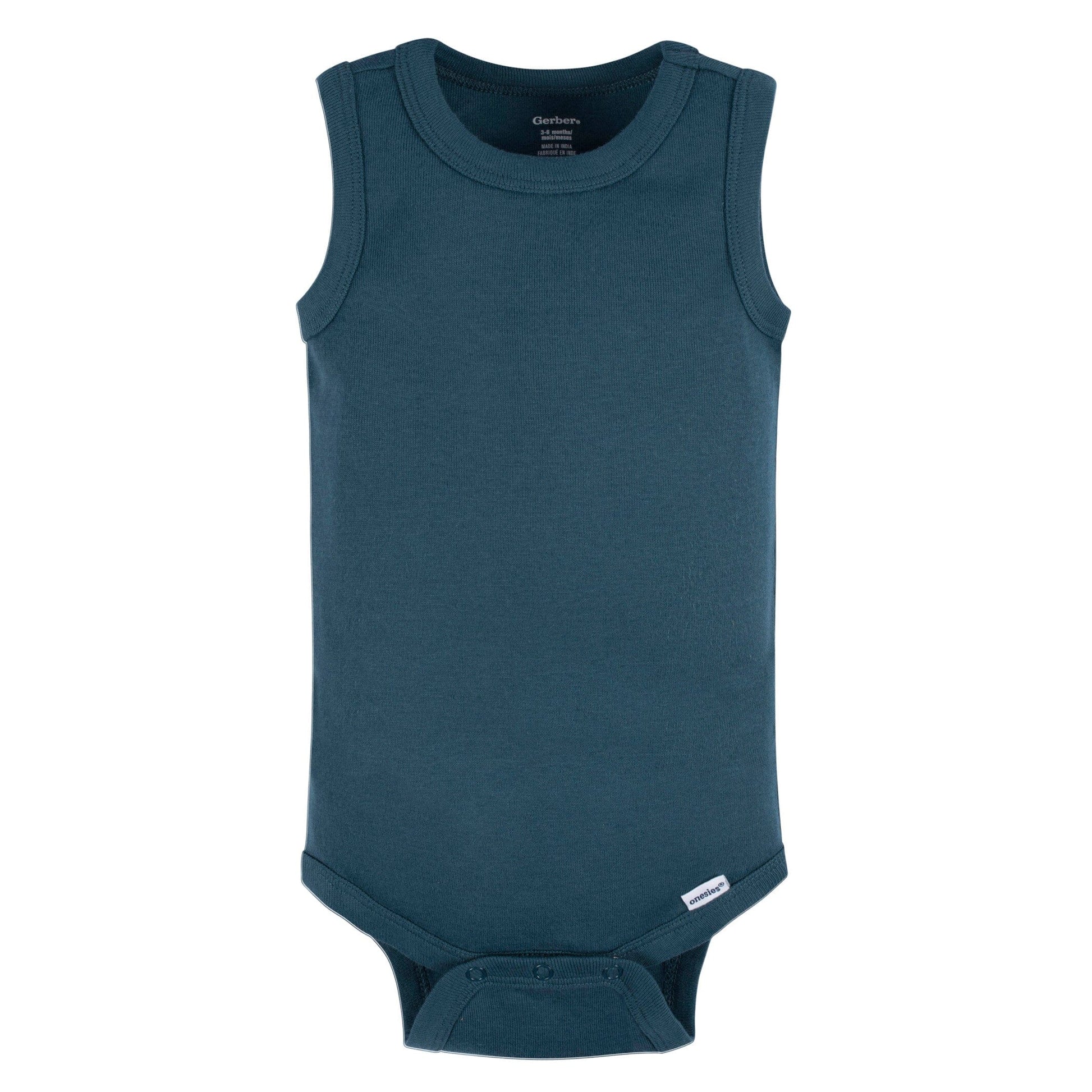5-Pack Baby Boys Blue Stripe Sleeveless Onesies® Bodysuits