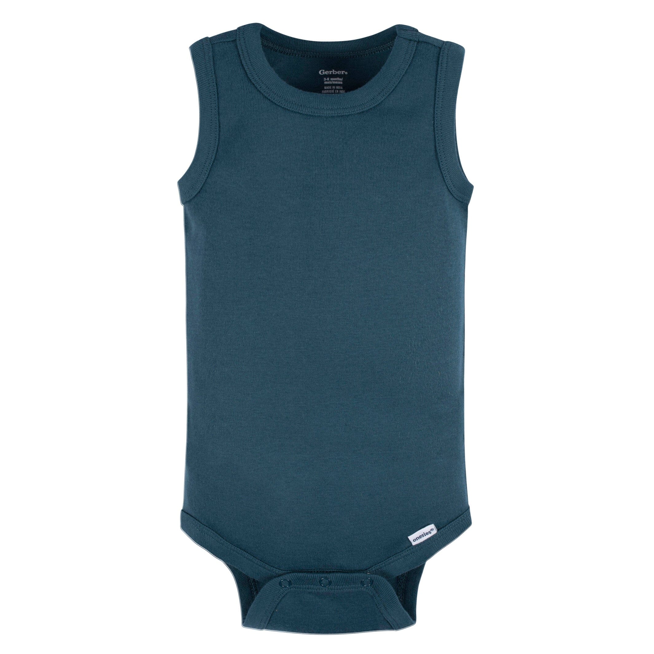 5-Pack Baby Boys Blue Stripe Sleeveless Onesies® Bodysuits