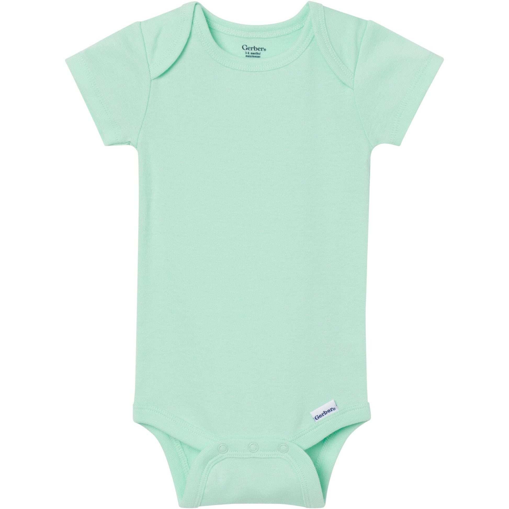 5-Pack Baby Girls Pastels Short Sleeve Bodysuits Onesies Bodysuits Gerber® 