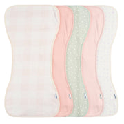5-Pack Baby Girls Pink Burpcloth