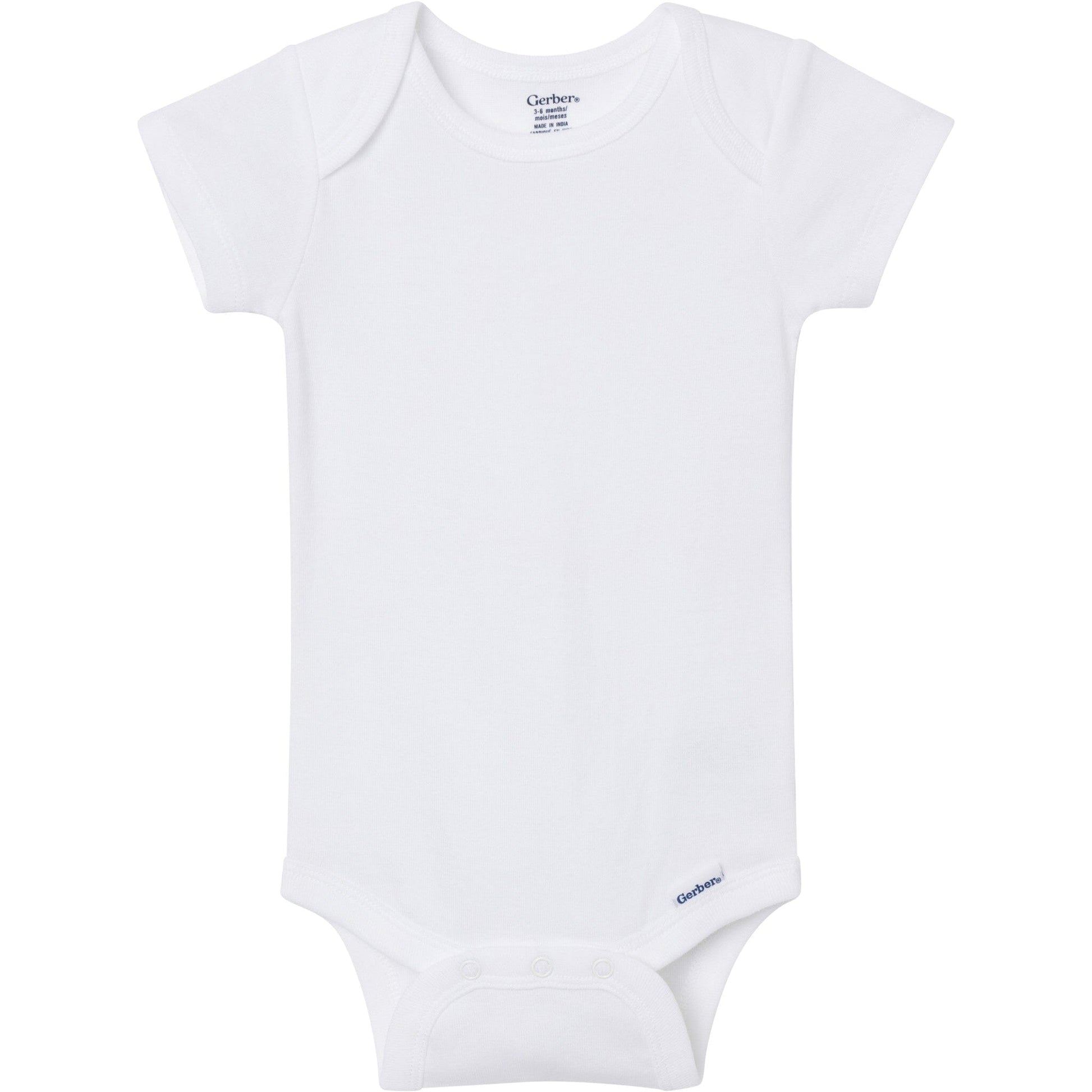 5-Pack Baby Neutral Classic Solids Short Sleeve Bodysuits Onesies Bodysuits Gerber® 