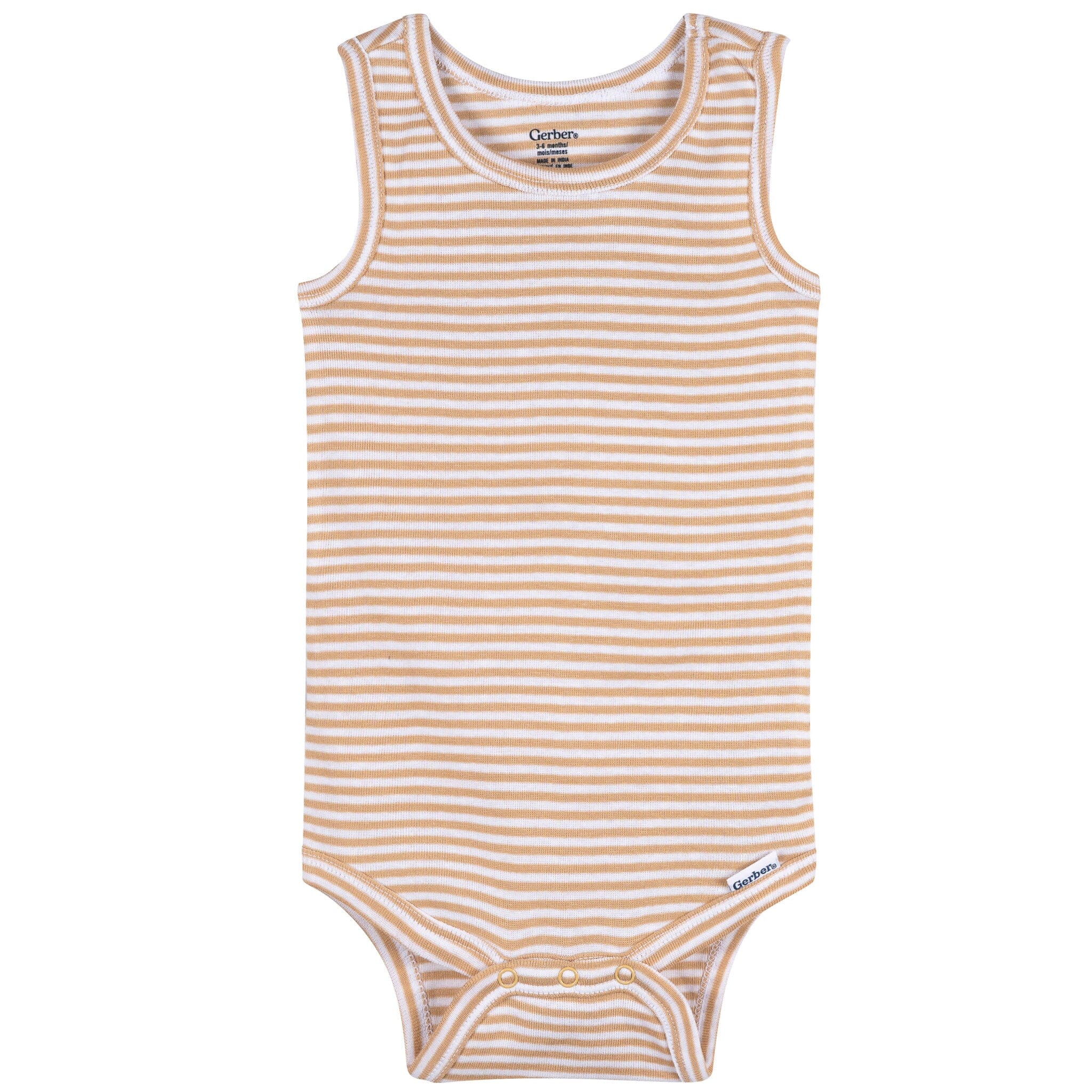 5-Pack Baby Neutral Earthy Neutrals Sleeveless Bodysuits onesies Gerber® 