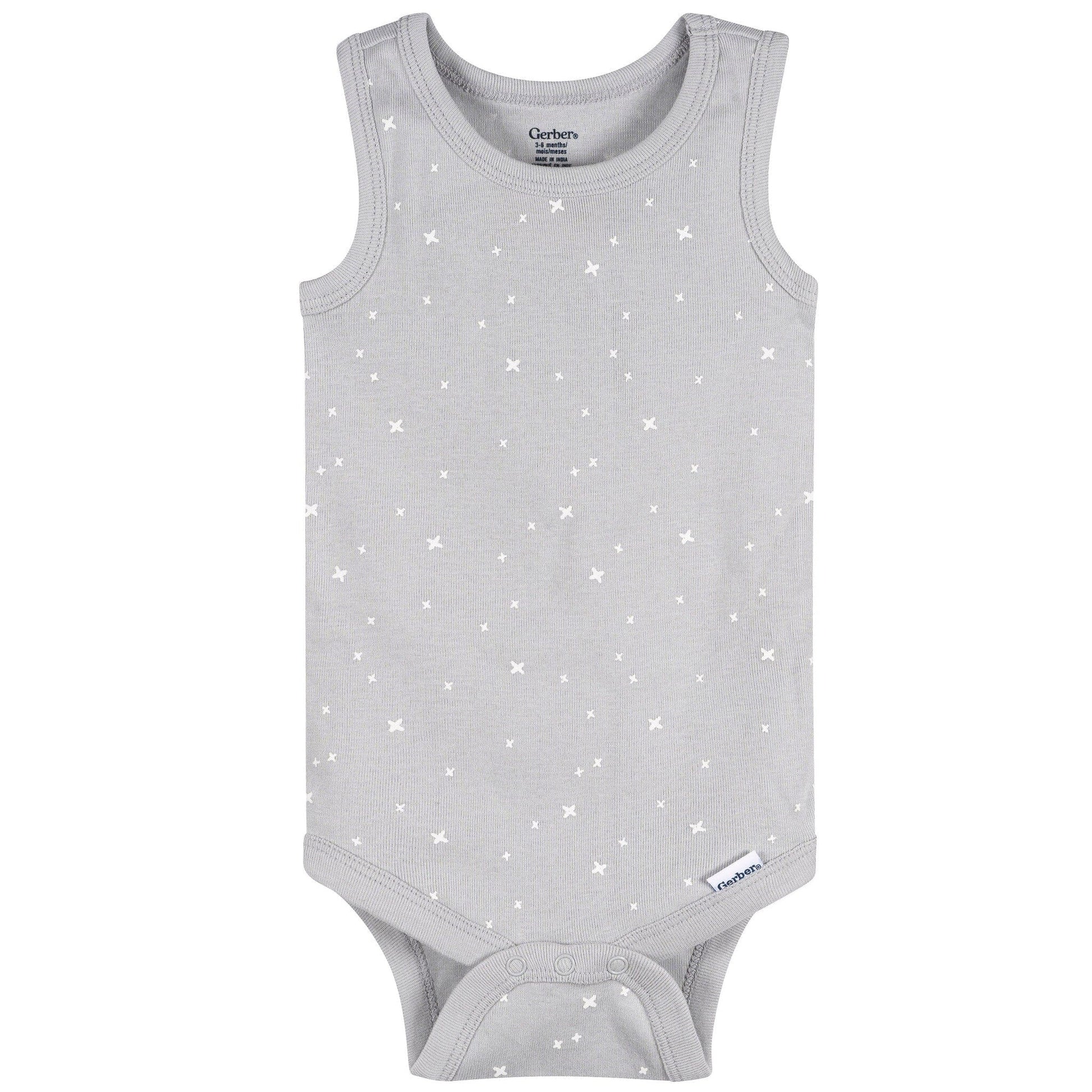 5-Pack Baby Neutral Earthy Neutrals Sleeveless Bodysuits onesies Gerber® 