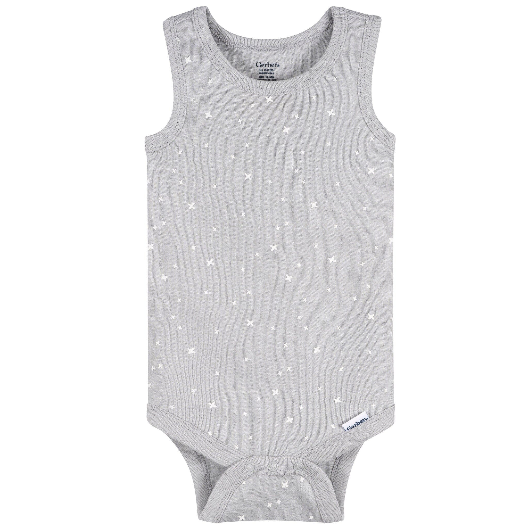5-Pack Baby Neutral Earthy Neutrals Sleeveless Bodysuits onesies Gerber® 