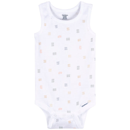5-Pack Baby Neutral Earthy Neutrals Sleeveless Bodysuits