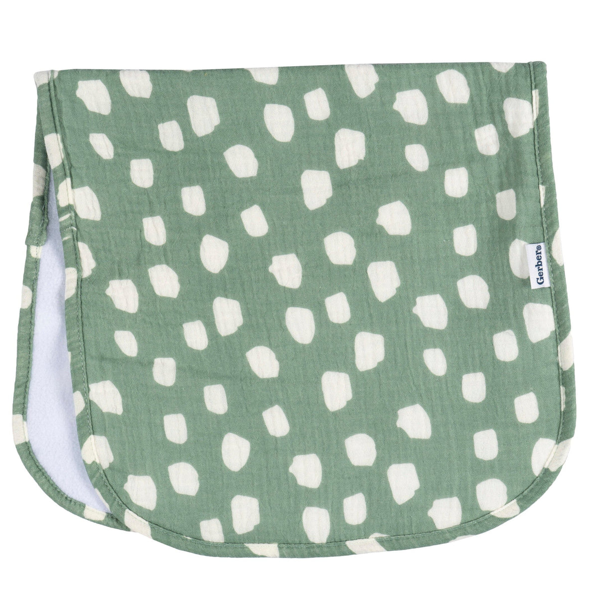 5-Pack Baby Neutral Multi Teal Dots Muslin Burpcloth