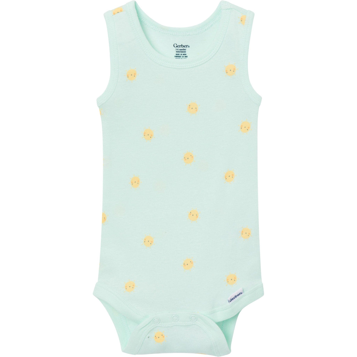 5-Pack Baby Neutral Yellow Sunshine Sleeveless Bodysuits onesies Gerber® 