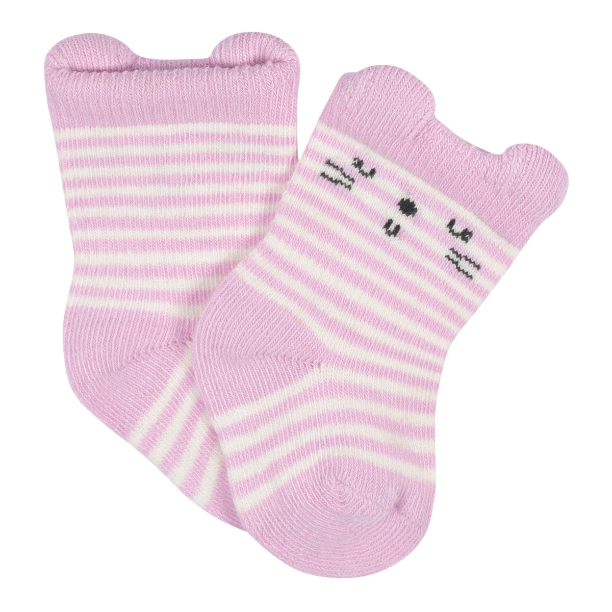 6- Baby Girls Ballerina Wiggle Proof® Socks