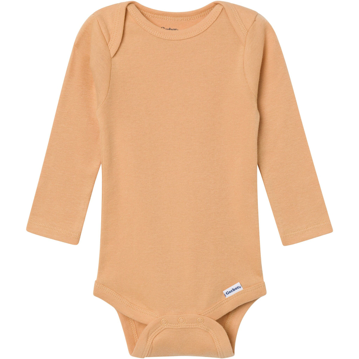 6-Pack Baby Boys Blue, Green, Brown and Yellow Long Sleeve Bodysuits onesies Gerber® 
