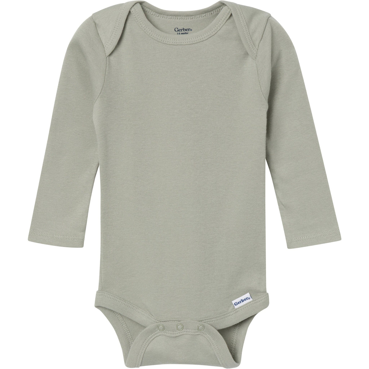 6-Pack Baby Boys Blue, Green, Brown and Yellow Long Sleeve Bodysuits onesies Gerber® 